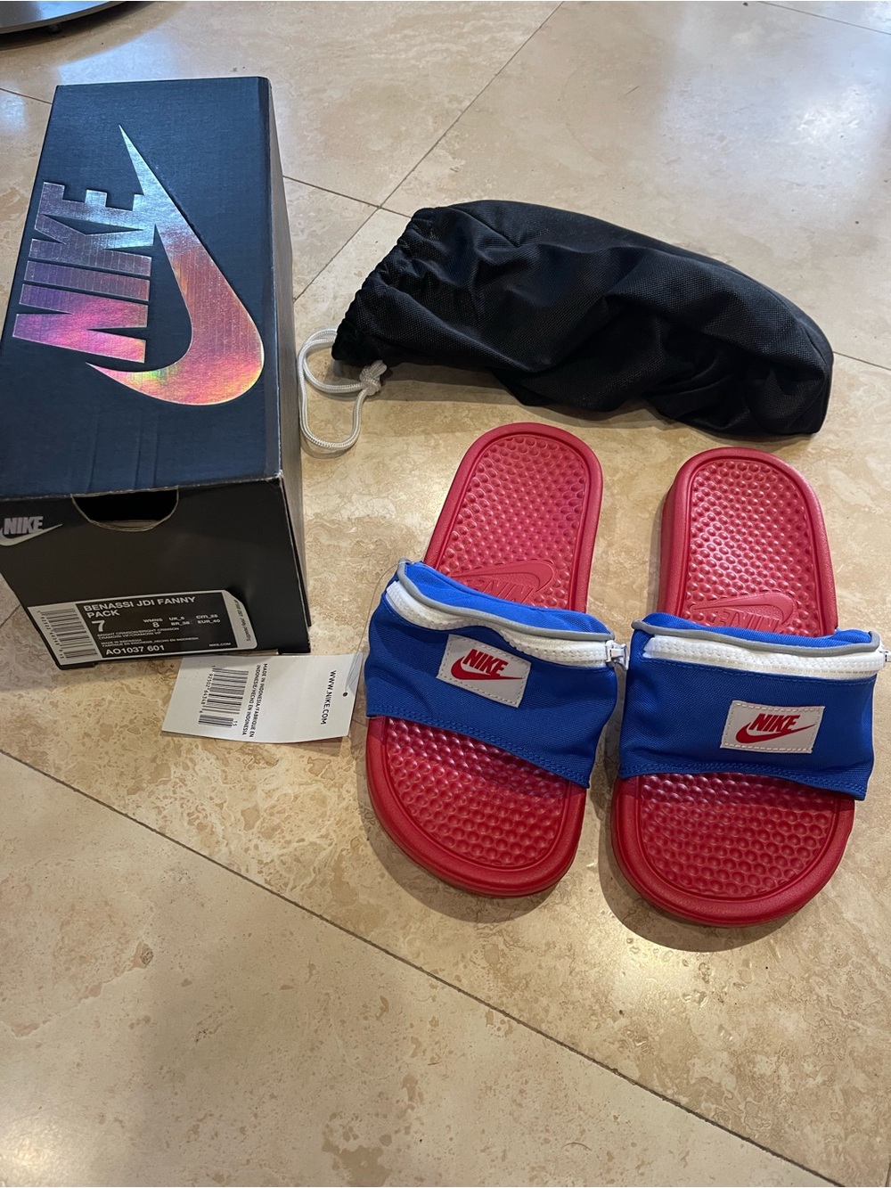Nike New Benassi JDI Fanny Pack Slides